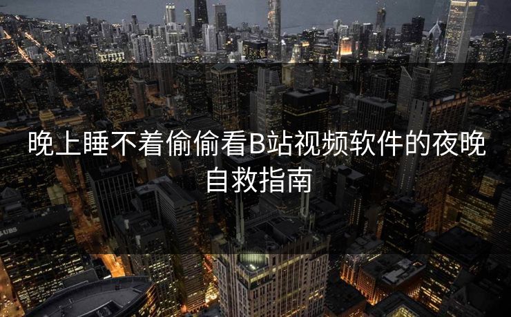 晚上睡不着偷偷看B站视频软件的夜晚自救指南